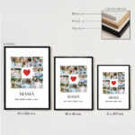 Miniatura de Póster Mamá Corazón con Fotos personalizadas