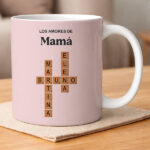 Taza con diseño Scrabble con Nombres personalizados Miniatura de Taza con diseño Scrabble con Nombres personalizados