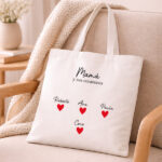 Miniatura de Tote Bag Corazones con Nombres personalizados