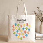 Miniatura de Tote Bag para Profes con Manos y Nombres personalizados
