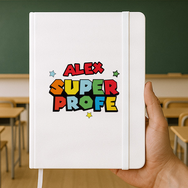 Libreta Super Profe con Nombres personalizados