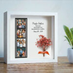 Miniatura de Marco con Flores Estilo Carrete con Fotos personalizadas