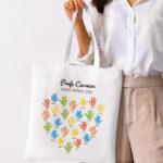 Miniatura de Tote Bag para Profes con Manos y Nombres personalizados