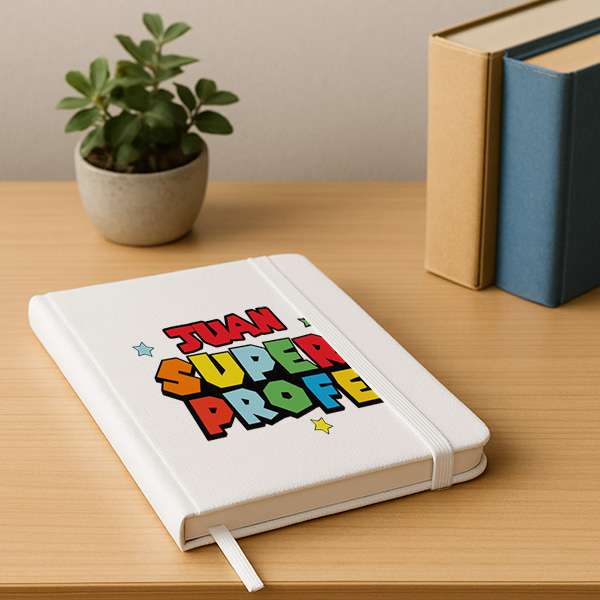 Libreta Super Profe con Nombres personalizados