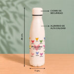 Miniatura de Botella para Profes con Corazones y Nombres personalizados