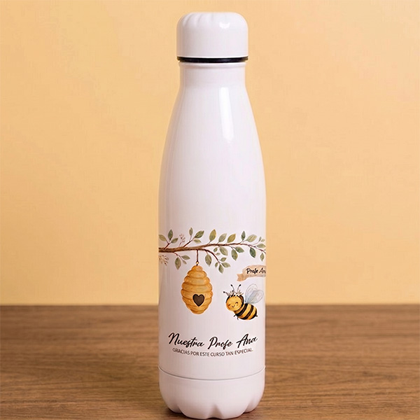 Botella para Profes con Abejitas y Nombres personalizados