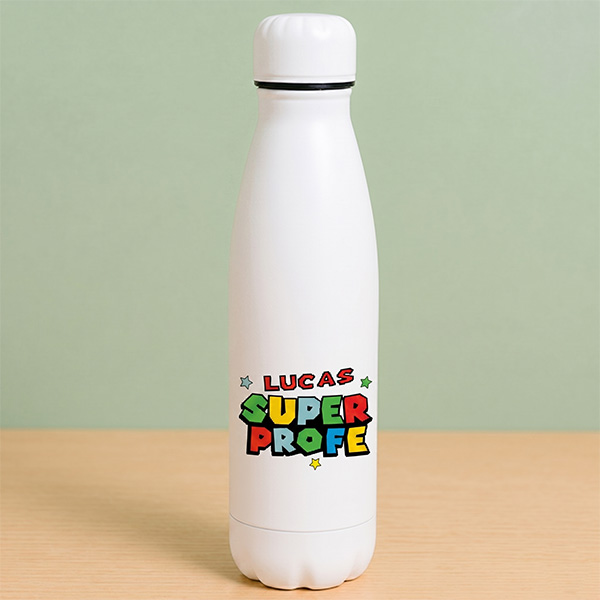 Botella Super Profe con Nombres personalizados