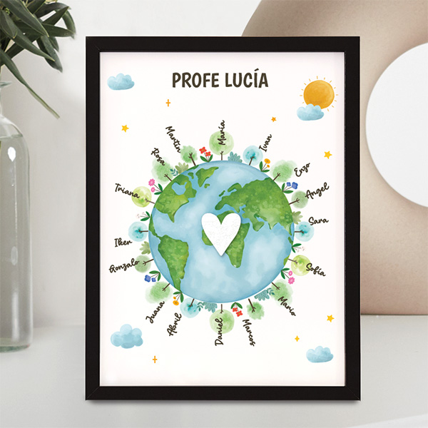 Placa Planeta con Nombres personalizados