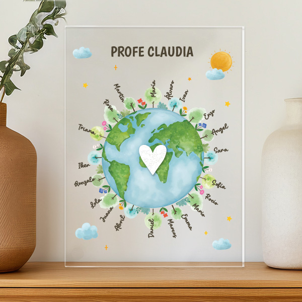 Placa Planeta con Nombres personalizados
