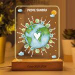 Miniatura de Lámpara Planeta para Profe con Nombres personalizados