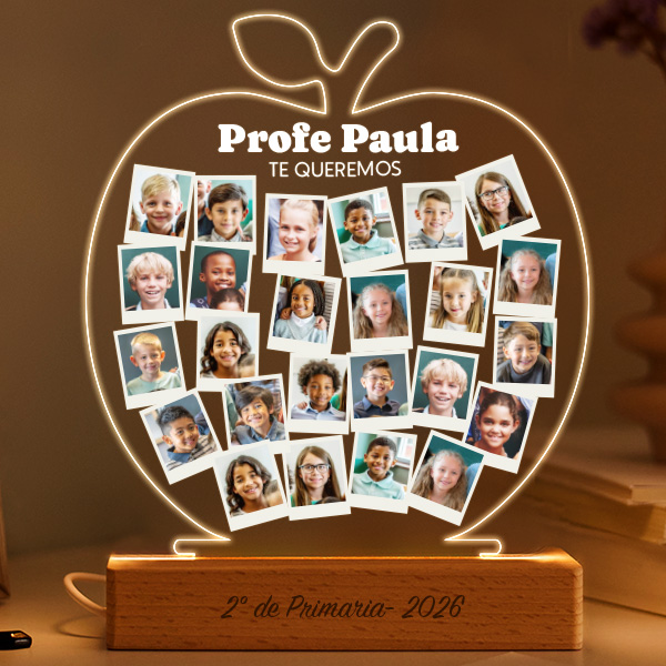 Lámpara Manzanas con Fotos Polaroid personalizadas