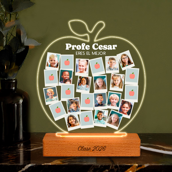 Lámpara Manzanas con Fotos Polaroid personalizadas