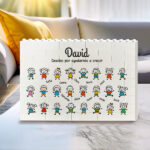 Miniatura de Puzle de Bloques con Muñequitos y Nombres personalizados