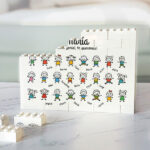 Miniatura de Puzle de Bloques con Muñequitos y Nombres personalizados