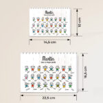 Miniatura de Puzle de Bloques con Muñequitos y Nombres personalizados