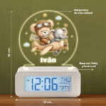 Miniatura de Reloj Despertador Aviador con Luz y Nombre personalizado