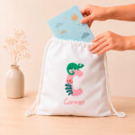 Miniatura de Mochila Saco Infantil Inicial personalizada