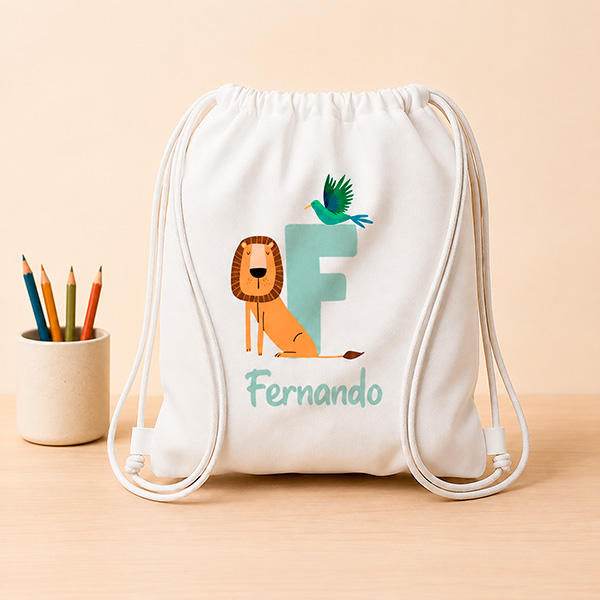 Mochila Saco Infantil Inicial personalizada