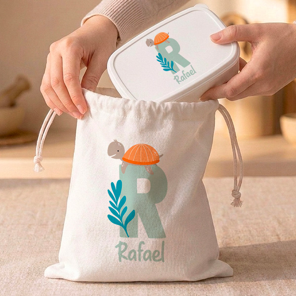 Bolsita para Merienda Infantil Inicial personalizada