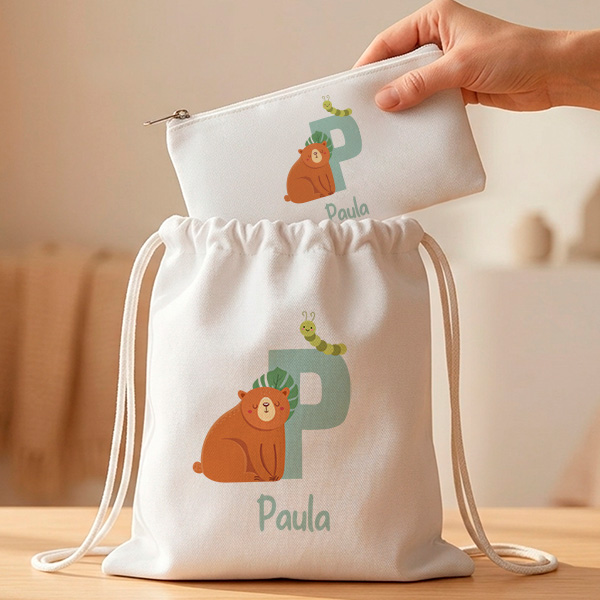 Estuche Infantil con Inicial personalizada