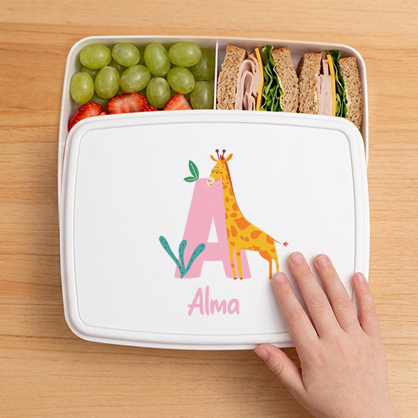 Fiambrera Infantil con Inicial personalizada