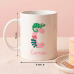Miniatura de Taza Infantil Irrompible con Inicial personalizada