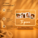 Miniatura de Lámpara Polaroid con Fotos personalizada