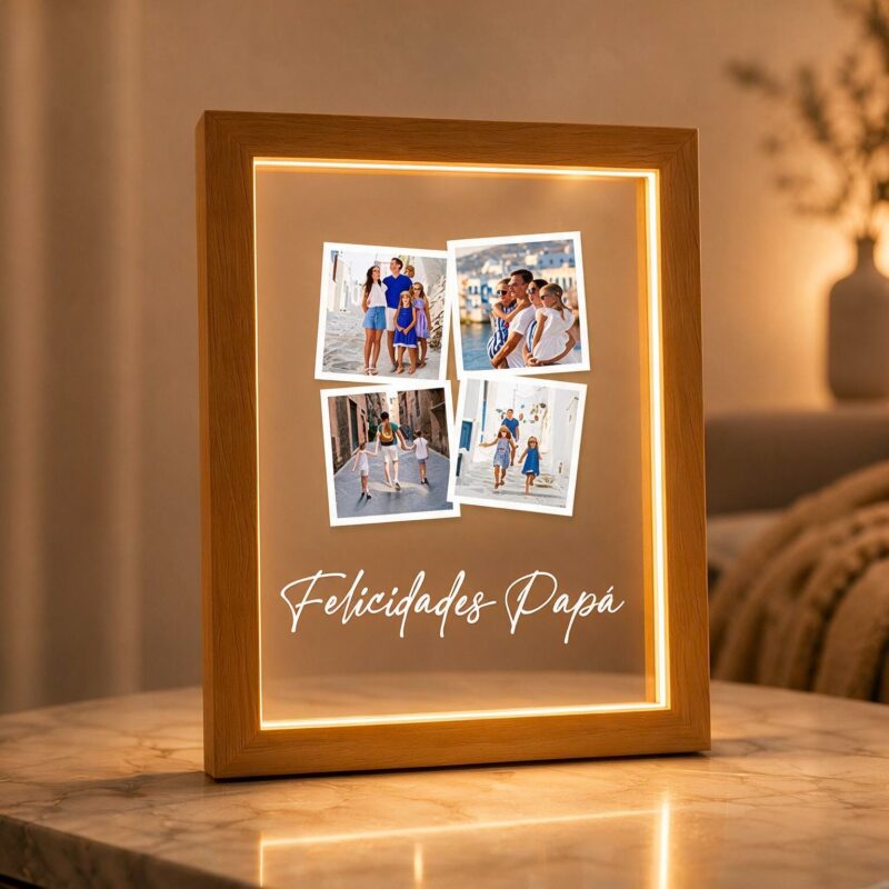 Lámpara Polaroid con Fotos personalizada