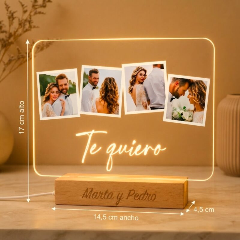 Lámpara Polaroid con Fotos personalizada