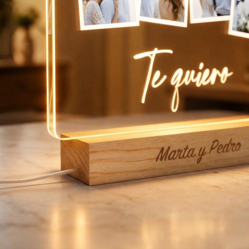 Lámpara Polaroid con Fotos personalizada